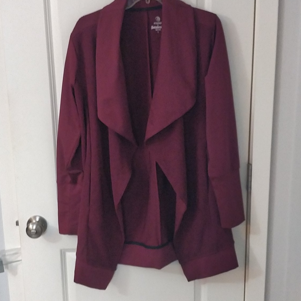 Betabrand jacket burgundy, size L